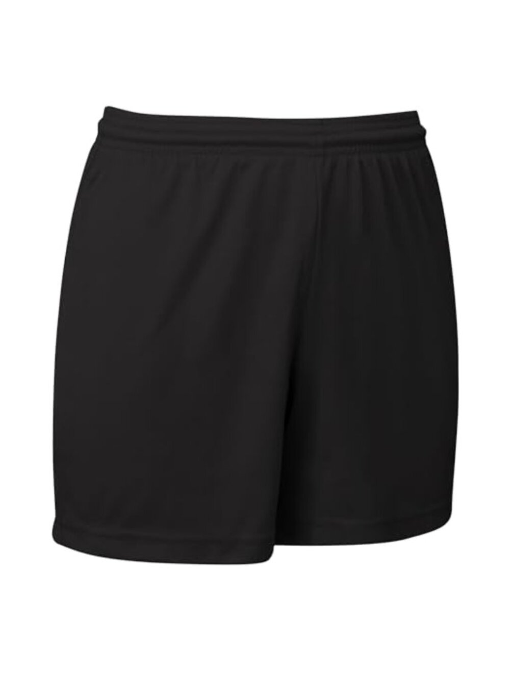 Womens Athletic Gym Shorts Lightweight Polyester Interlock Drawcord